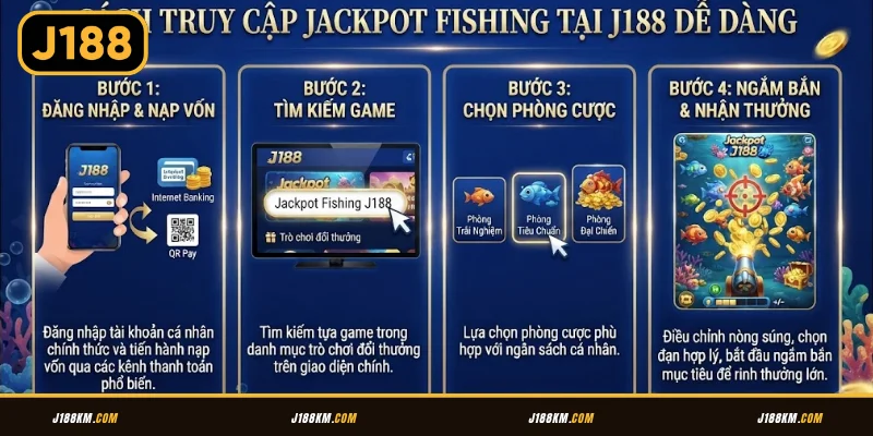 Cách truy cập Jackpot Fishing tại J188 dễ dàng