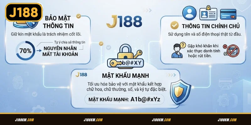 Chia sẻ lỗi và cách khắc phục khi tạo tài khoản J188