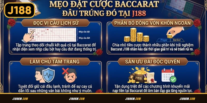 Mẹo đặt cược Baccarat đâu trúng đó tại