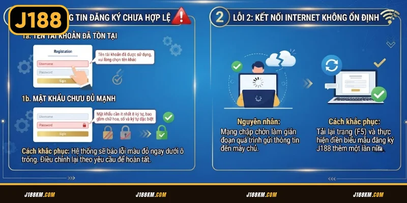 Những điều bạn cần lưu ý khi đăng ký tài khoản J188